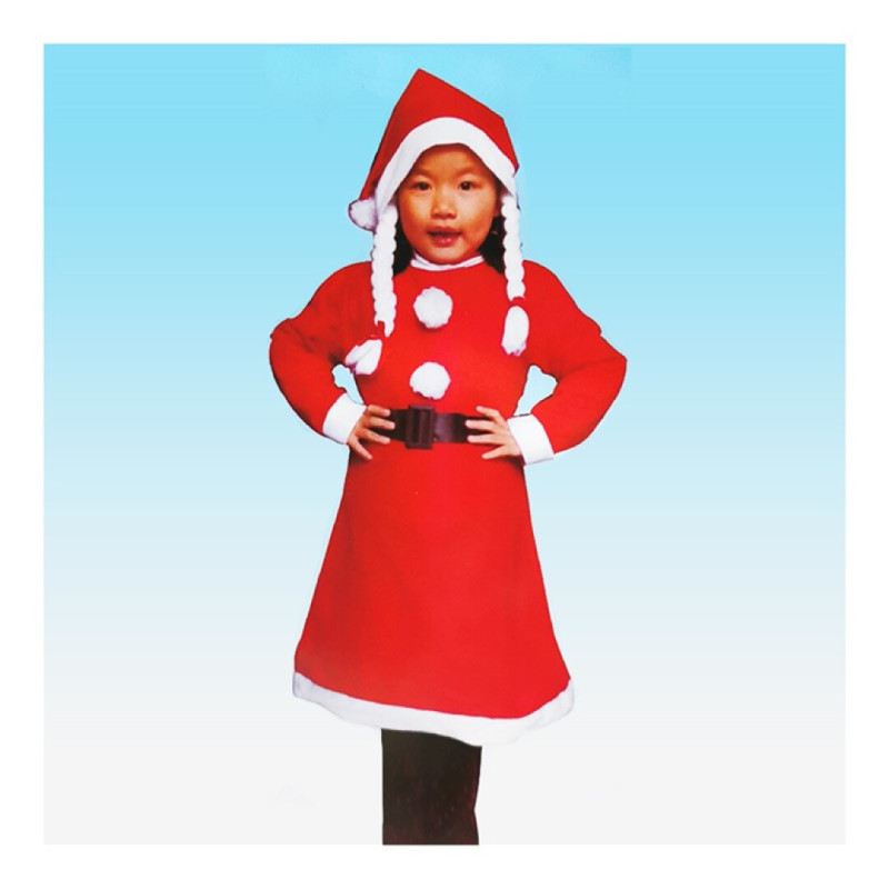TRAJE PAPA NOEL NIÑA 6-8 AÑOS