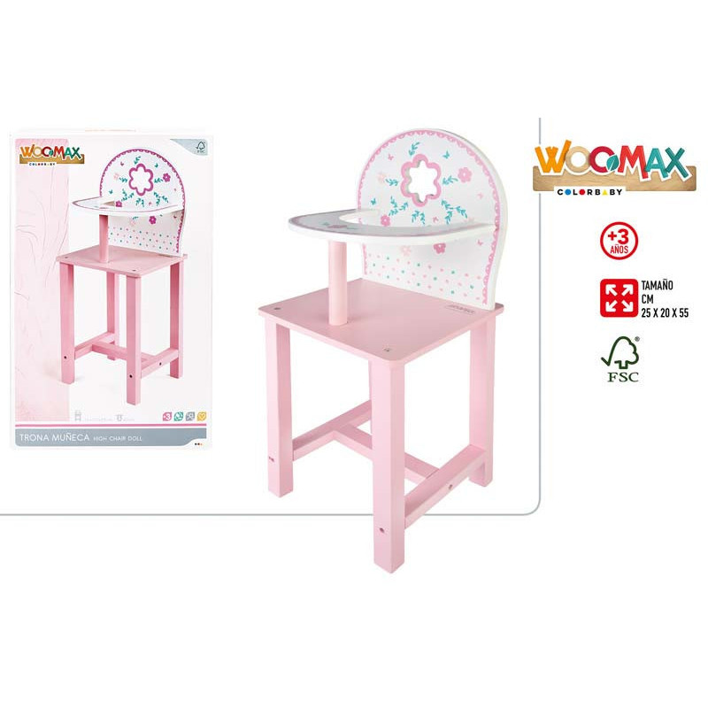 TRONA MUÑECA MADERA  WOOMAX