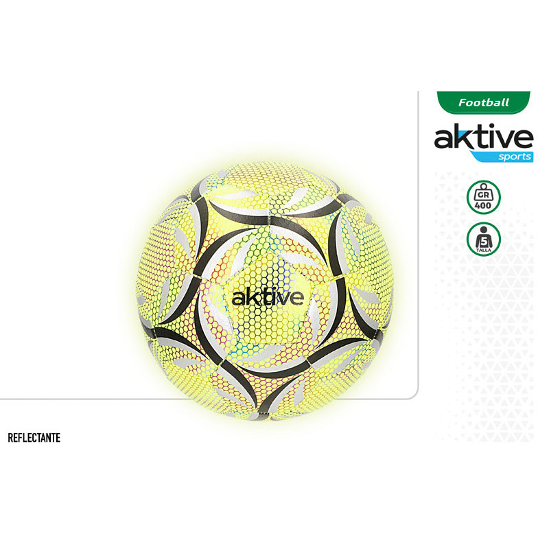 BALON FUTBOL AKTIVE REFLECTANTE T5 400 G