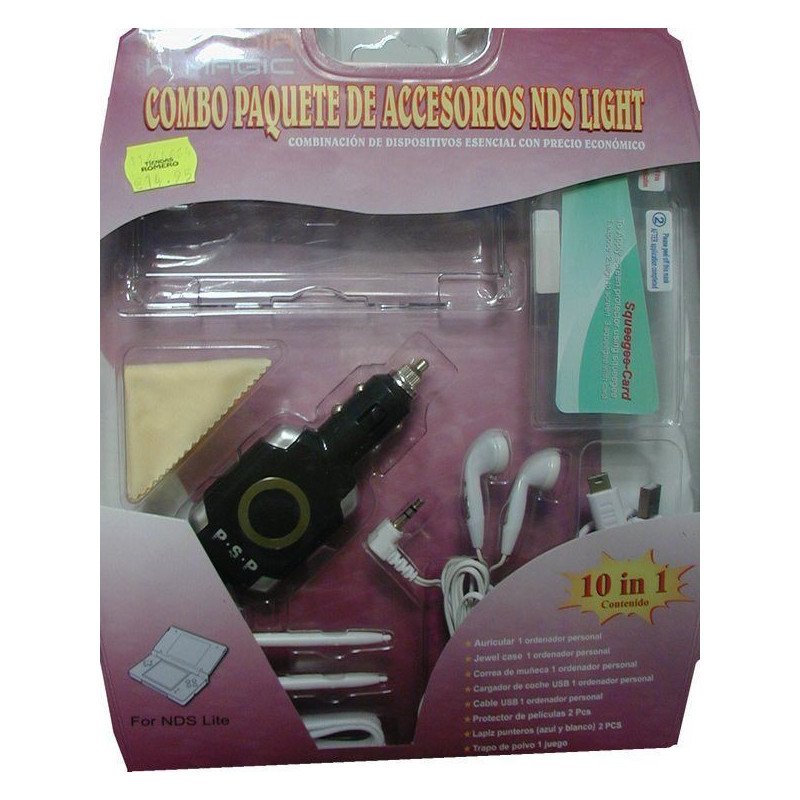 CONSOLA NDS: PACK 10 ACCESORIOS MEDIAMAGIC