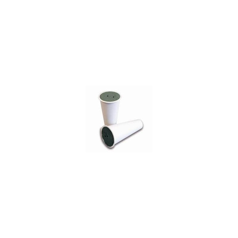 CONO REDONDO PLASTICO BLANCO 9x6,5x15 CM