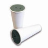 CONO REDONDO PLASTICO BLANCO 9x6,5x15 CM