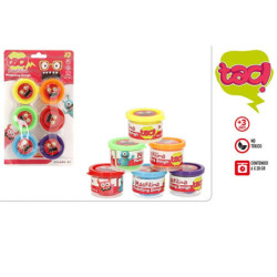 BLISTER PLASTILINA 6x28 GR COLORES CON AROMAS
