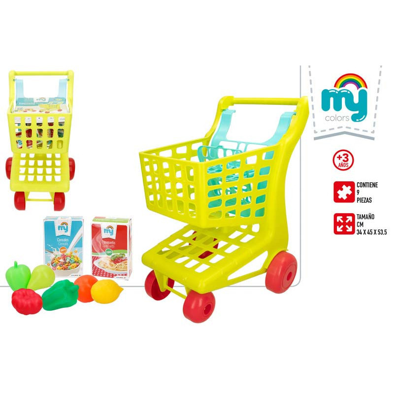CARRITO SUPERMERCADO MY HOME CON ALIMENTOS