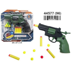 BLISTER REVOLVER LANZADARDOS Y BOLAS