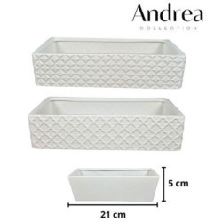 JARDINERA CERAMICA 21x9x5 CM