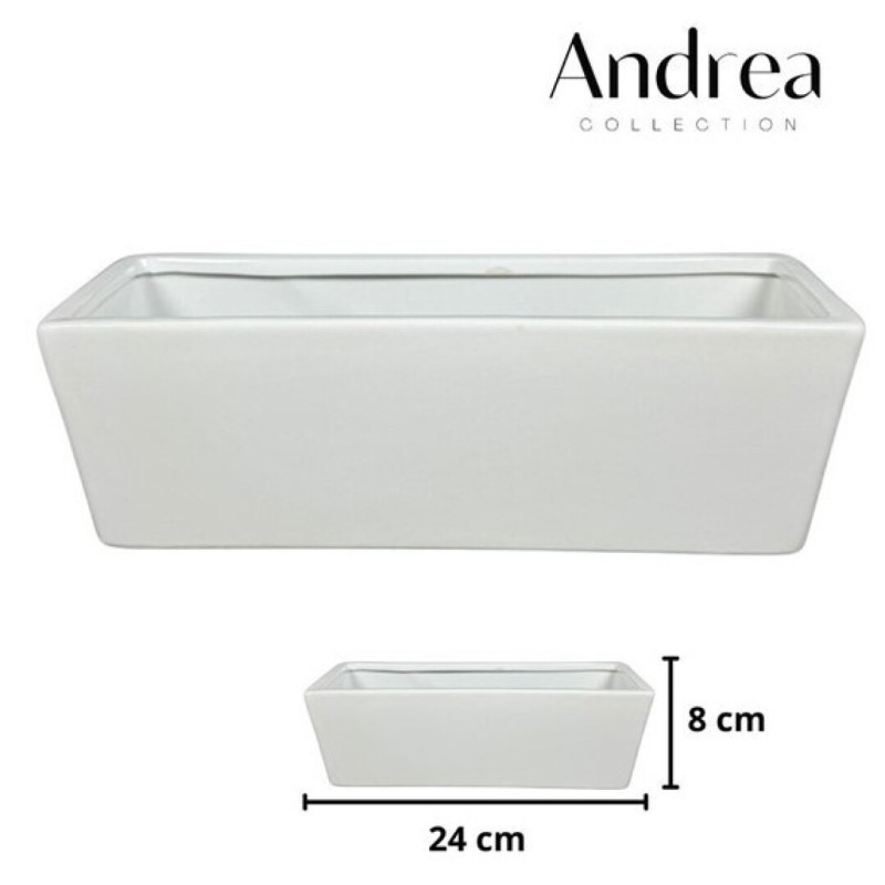 JARDINERA CERAMICA 24x8x8 CM