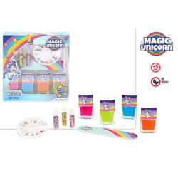 SET MAQUILLAJE Y UÑAS UNICORNIO