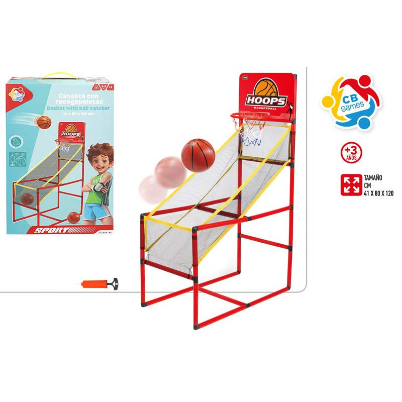 JUEGO CB SPORTS CANASTA BASKET RECOGEPELOTAS