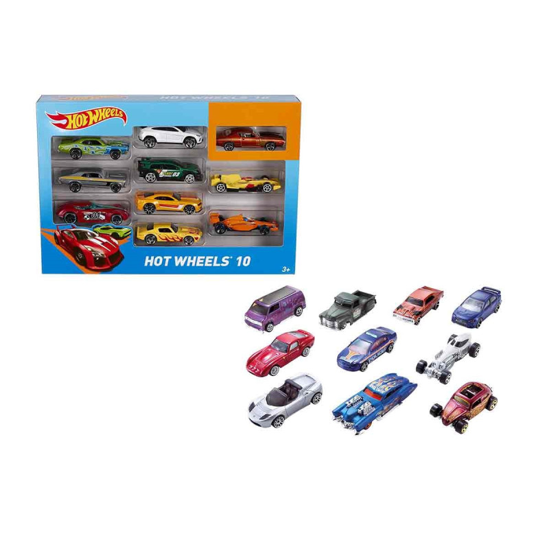 COCHES HOT WHEELS PACK 10 UNIDADES +3