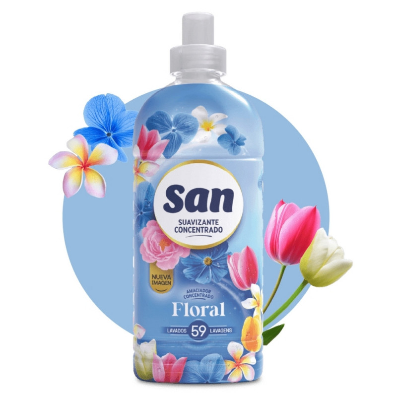 SUAVIZANTE ROPA SAN 59 LAVADOS RECORDAR FLORAL