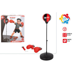 JUERGO CB SPORTS BOLA BOXEO Y GUANTES