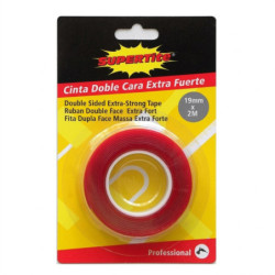 CINTA DOBLE CARA EXTRA FUERTE 19MM x 2M
