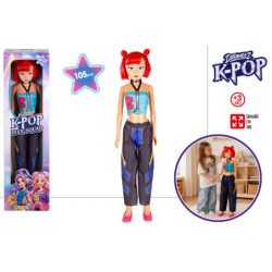 MUÑECA CB K POP DIVA SQUAD 105 CM PELO ROJO