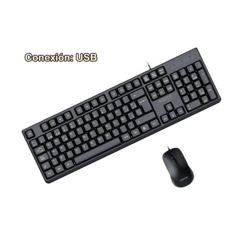 TECLADO + RATON USB APPROX MX245