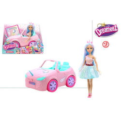 MUÑECA DREAMEEZ UNICORNIO CON COCHE