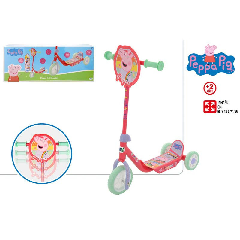 PATINETE 3 RUEDAS PEPPA PIG