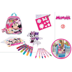 SET DE DIBUJO EN MOCHILA MINNIE