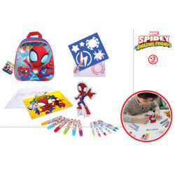 SET DE DIBUJO EN MOCHILA SPIDEY & AMIGOS