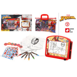 SET DE DIBUJO SPIDER-MAN 40 PIEZAS