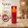 VELON LED ROJO 15,5x5,8 CM