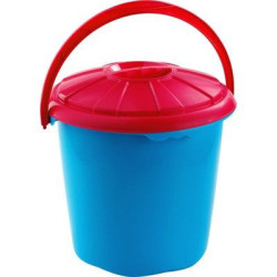 CUBO BASURA REDONDO CON TAPA HEGA STAR 14 L