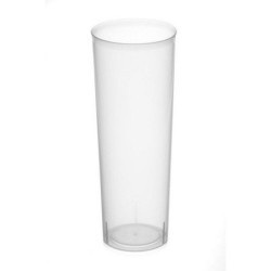 VASOS PLASTICO DESECHABLES TUBO TRANSPARENTE BOLS