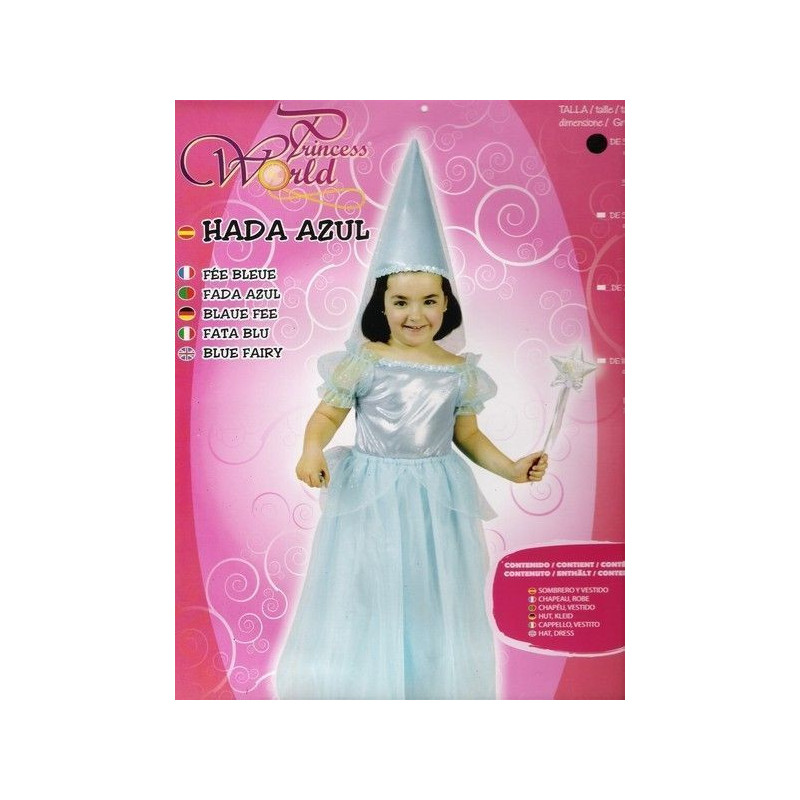 DISFRAZ 3-4 AÑOS HADA AZUL INFANTIL