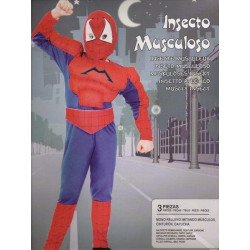 DISFRAZ INFANTIL 7-9 AÑOS - SPIDERMAN MUSCULOSO