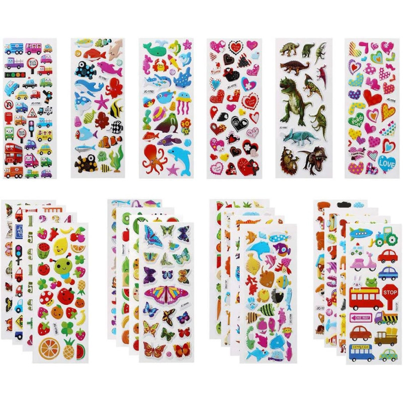 BLISTER PEGATINAS STICKERS SURTIDOS