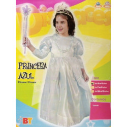 DISFRAZ 10-12 AÑOS PRINCESA AZUL