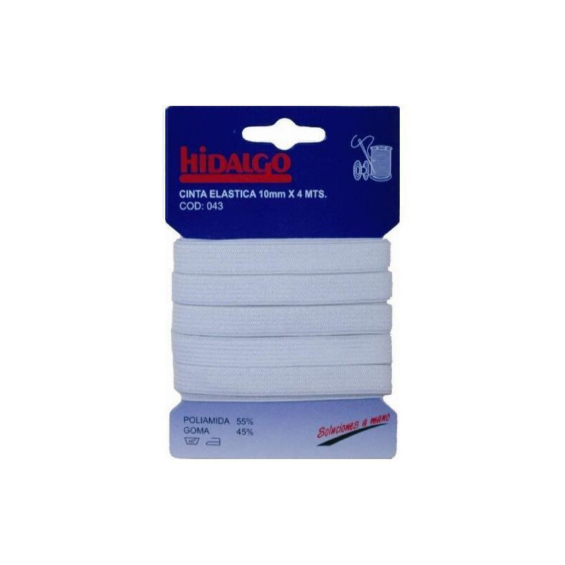 ELASTICO HIDALGO BLANCO 10 MM X 4 M