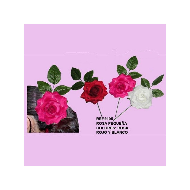 FLOR FLAMENCA ROSA HOJAS PEQUEÑA