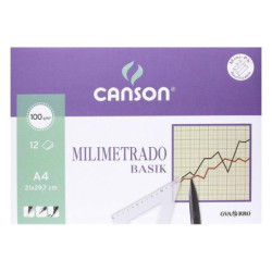 HOJA PAPEL MILIMETRADO A4 100 GRAMOS