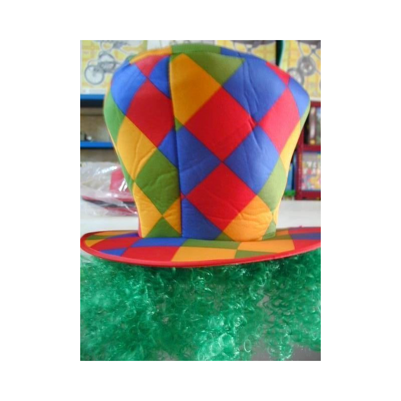 GORRO PAYASO TELA CUADROS