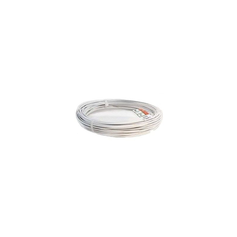 ALAMBRE TENDER PLASTIFICADO BLANCO ROLLO 10 M