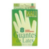 GUANTES LATEX NALI/LUNA TALLA MEDIANA CAJA 8 UND