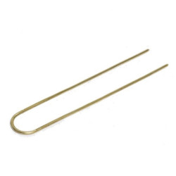 HORQUILLA MOÑO NEGRA 7 CM BLISTER 25 UNIDADES