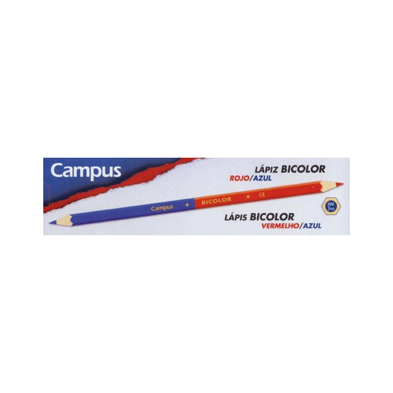 LAPIZ BICOLOR AZUL ROJO