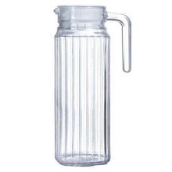 JARRA CRISTAL FRIGO 1 LITRO TAPA BLANCA