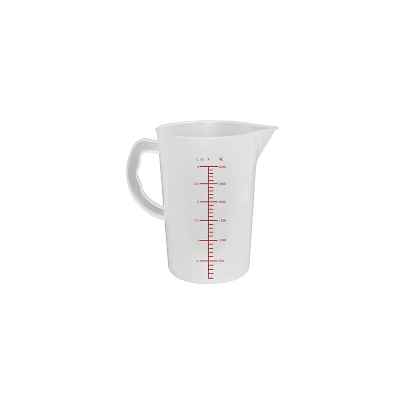 JARRA PLASTICO GRADUADA 1 LITRO