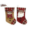BOTA NAVIDAD CUADROS BOTONES 35x20 CM
