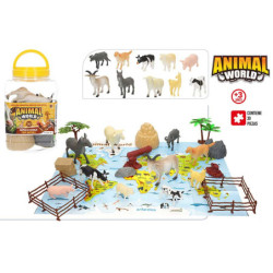 BOTE ANIMALES GRANJA ANIMAL WORLD