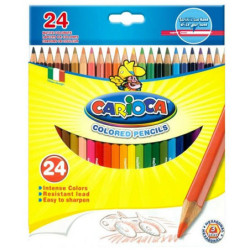 LAPICES DE COLORES MADERA CARIOCA 24 U