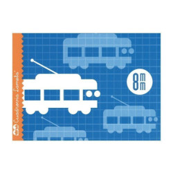 LIBRETA LAMELA CUADROS 8 MM