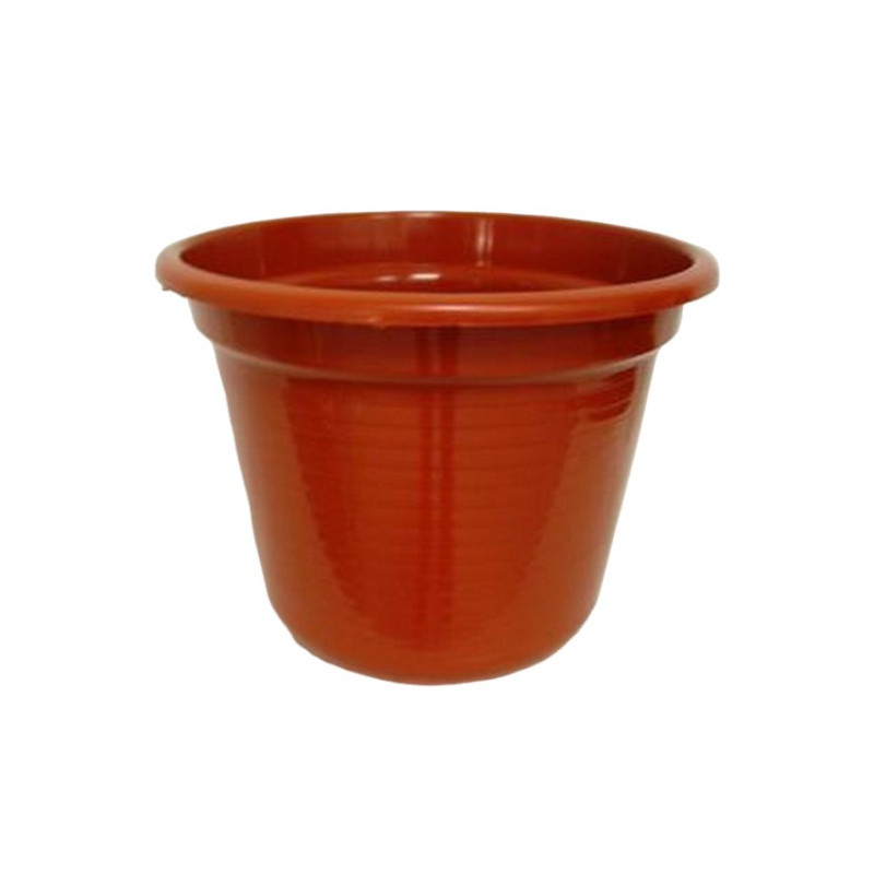 MACETA PLASTICO CASTANHO 25 CM