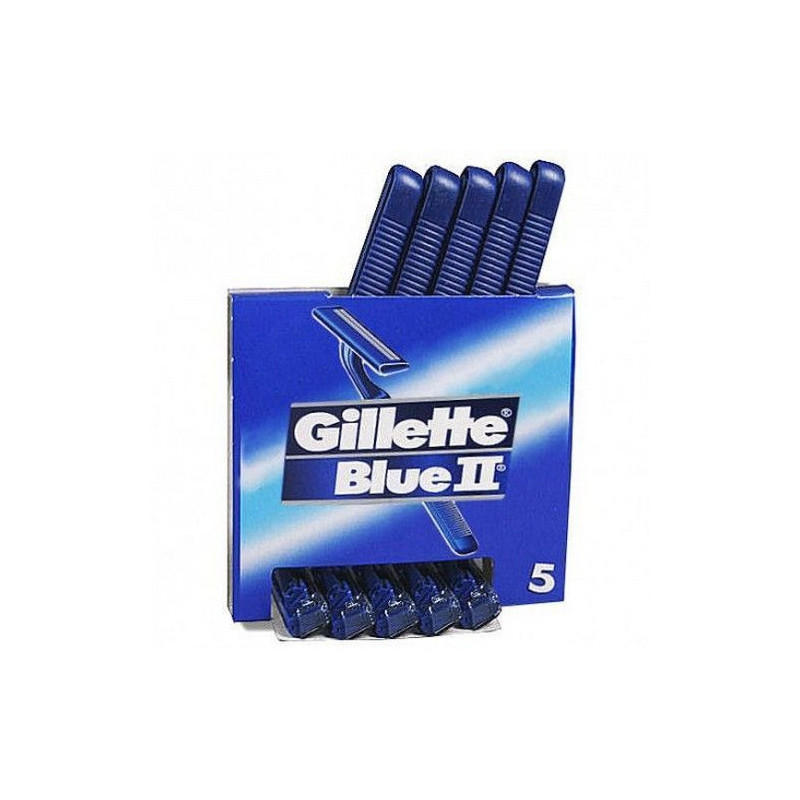 MAQUINILLAS GILLETTE BLUE II PAQUETE 5 UNIDADES
