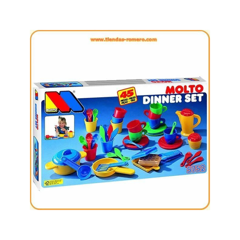 ACCESORIOS COCINA MOLTO DINNER SET 45 PIEZAS