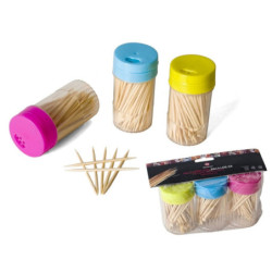 PALILLOS DE DIENTES REDONDOS 3 BOTES DE 200 U