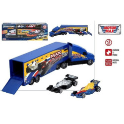 CAMION METAL TRUCK CON 2 COCHES FORMULA 1 44991